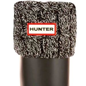 HUNTER Boot Sock BLK/GRY 6Stitch TALL